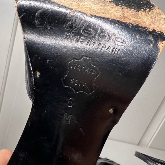 Bebe Y2K Strappy Leather Open toe Heels size 6 - Picture 10 of 12